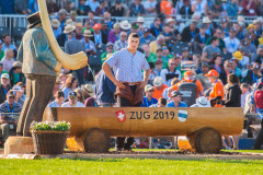 Zug, 24. August 2019, Eidgenössisches Schwing- und Älplerfest, Schlegel Werner (NOSV, Hemberg). (Janine Kid/schaererphotographs.ch)