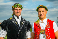 Amriswil, 25.7.21, Schwingen - Thurgauer Kantonal.Sieger 1a Giger Samuel (Ottoberg)Sieger 1b Schlegel Werner (Hemberg)